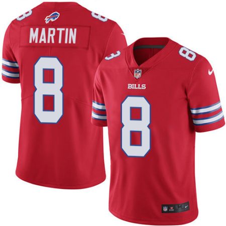 bills #8 sam martin red youth stitched nfl limited rush wholesale jersey