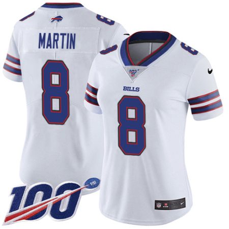 bills #8 sam martin white women's stitched nfl 100th season vapor untouchable limited cheap jersey