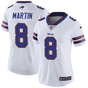 Bills #8 Sam Martin White Women's Stitched NFL Vapor Untouchable Limited Jersey