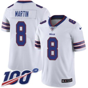 wholesale Bills #8 Sam Martin White Youth Stitched NFL 100th Season Vapor Limited Jersey