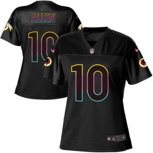 wholesale Commanders #10 Kazmeir Allen Black Women's NFL Fashion Game Jersey