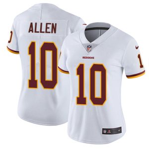 Commanders #10 Kazmeir Allen White Women's Stitched NFL Vapor Untouchable Limited Jersey