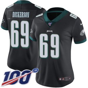 eagles #69 landon dickerson black alternate women's stitched nfl 100th season vapor untouchable limited cheap jersey