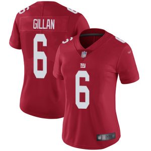 wholesale Giants #6 Jamie Gillan Red Women's Stitched NFL Limited Inverted Legend Jersey