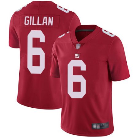 wholesale Giants #6 Jamie Gillan Red Youth Stitched NFL Limited Inverted Legend Jersey