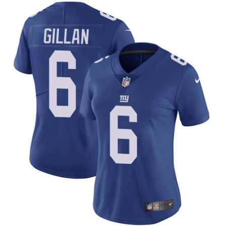 Giants #6 Jamie Gillan Royal Blue Team Color Women's Stitched NFL Vapor Untouchable Limited Jersey