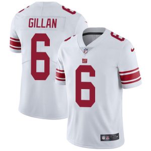 wholesale Giants #6 Jamie Gillan White Youth Stitched NFL Vapor Untouchable Limited Jersey