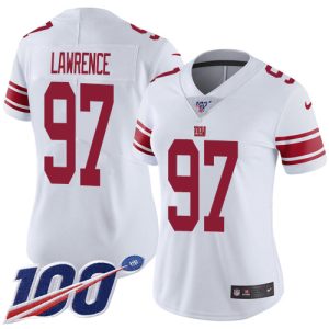 Giants #97 Dexter Lawrence White Women's Stitched NFL 100th Season Vapor Untouchable Limited Jersey