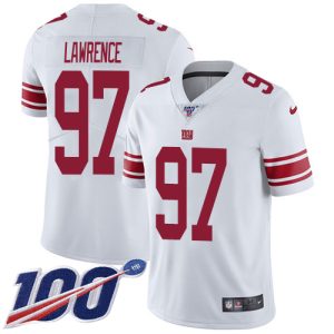 Giants #97 Dexter Lawrence White Youth Stitched NFL 100th Season Vapor Untouchable Limited Jersey