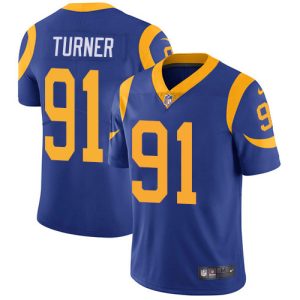 rams #91 kobie turner royal blue alternate youth stitched nfl vapor untouchable limited wholesale jersey
