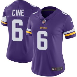 vikings #6 lewis cine purple team color women's stitched nfl vapor untouchable limited cheap jersey