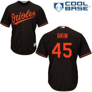 Orioles #45 Keegan Akin Black Cool Base Stitched Youth MLB Jersey