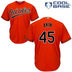 cheap Orioles #45 Keegan Akin Orange Cool Base Stitched Youth MLB Jersey