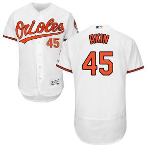 orioles #45 keegan akin white flexbase authentic collection stitched mlb wholesale jersey