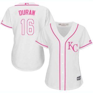 wholesale Red Sox #16 Jarren Duran White/Pink Fashion Women's Stitched MLB Jersey