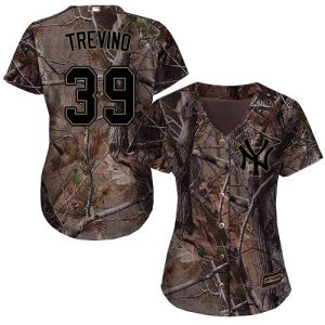 yankees #39 jose trevino camo realtree collection cool base women's stitched mlb wholesale jersey