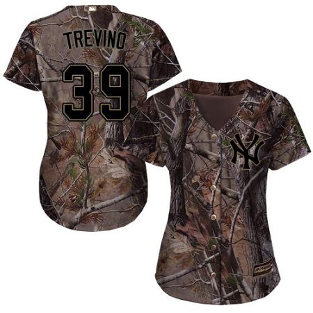 yankees #39 jose trevino camo realtree collection cool base women's stitched mlb wholesale jersey
