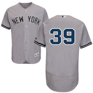Yankees #39 Jose Trevino Grey Flexbase Authentic Collection Stitched MLB Jersey