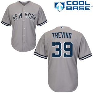 Yankees #39 Jose Trevino Grey New Cool Base Stitched MLB Jersey