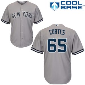 Yankees #65 Nestor Cortes Grey Cool Base Stitched Youth MLB Jersey