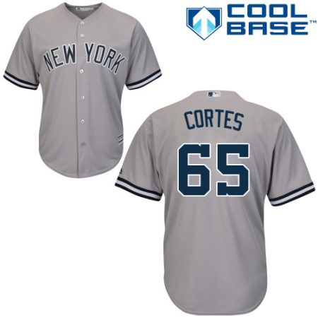 Yankees #65 Nestor Cortes Grey Cool Base Stitched Youth MLB Jersey