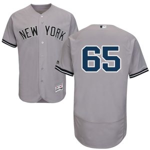 Yankees #65 Nestor Cortes Grey Flexbase Authentic Collection Stitched MLB Jersey