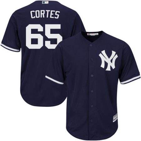 wholesale Yankees #65 Nestor Cortes Navy blue Cool Base Stitched Youth MLB Jersey