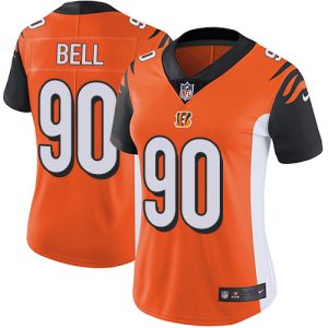 Bengals #90 Travis Bell Orange Alternate Women's Stitched NFL Vapor Untouchable Limited Jersey