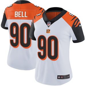 wholesale Bengals #90 Travis Bell White Women's Stitched NFL Vapor Untouchable Limited Jersey