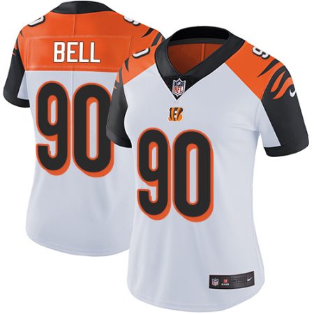 wholesale Bengals #90 Travis Bell White Women's Stitched NFL Vapor Untouchable Limited Jersey