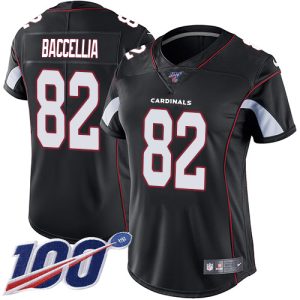 cardinals #82 andre baccellia black alternate women's stitched nfl 100th season vapor untouchable limited wholesale jersey