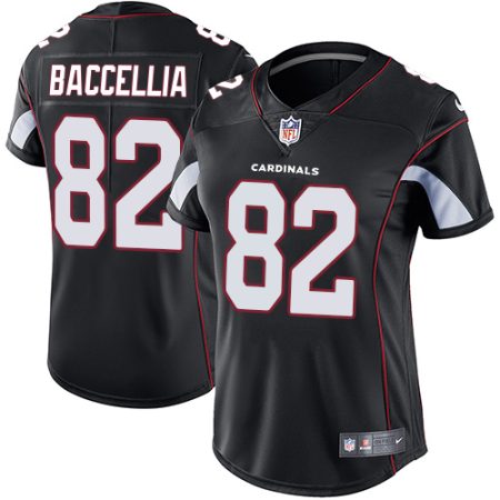 Cardinals #82 Andre Baccellia Black Alternate Women's Stitched NFL Vapor Untouchable Limited Jersey