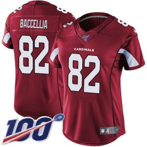 cardinals #82 andre baccellia red team color women's stitched nfl 100th season vapor untouchable limited cheap jersey