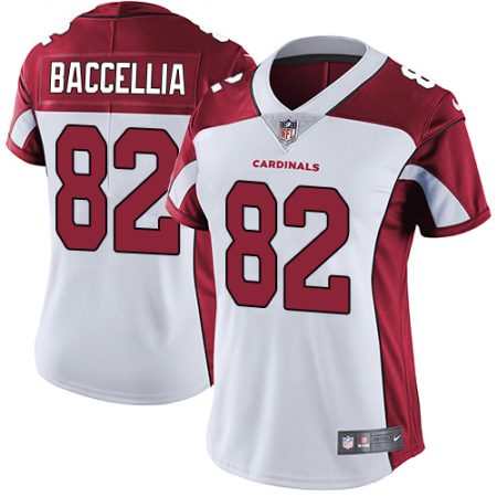 Cardinals #82 Andre Baccellia White Women's Stitched NFL Vapor Untouchable Limited Jersey