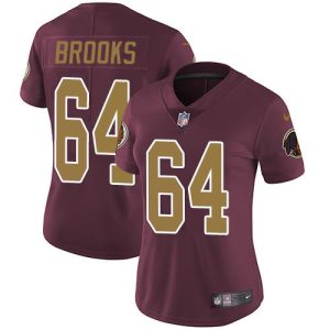 wholesale Commanders #64 Mason Brooks Burgundy Red Alternate Women's Stitched NFL Vapor Untouchable Limited Jersey