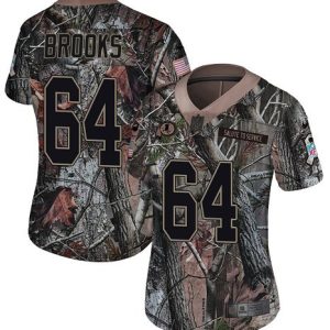 Commanders #64 Mason Brooks Camo Women's Stitched NFL Limited Rush Realtree Jersey