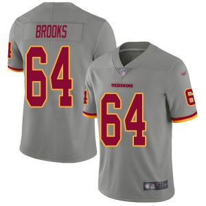 commanders #64 mason brooks gray youth stitched nfl limited inverted legend cheap jersey