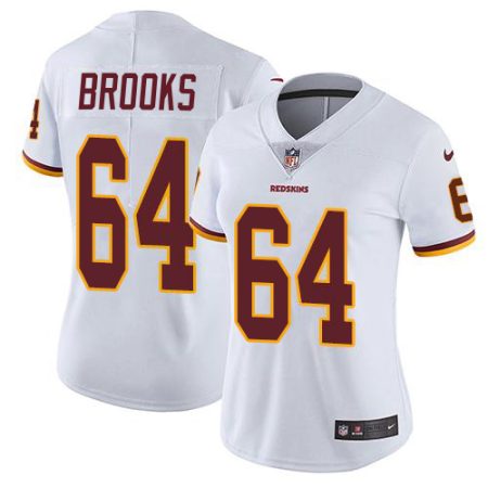 commanders #64 mason brooks white women's stitched nfl vapor untouchable limited cheap jersey