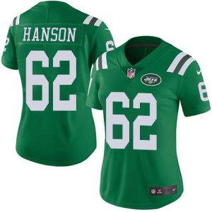 Jets #62 Jake Hanson Green Women's Stitched NFL Limited Rush Jersey