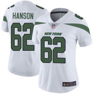 cheap Jets #62 Jake Hanson White Women's Stitched NFL Vapor Untouchable Limited Jersey