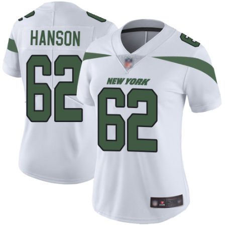 cheap Jets #62 Jake Hanson White Women's Stitched NFL Vapor Untouchable Limited Jersey