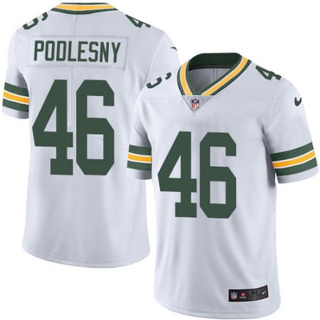 Packers #46 Jack Podlesny White Youth Stitched NFL Vapor Untouchable Limited Jersey