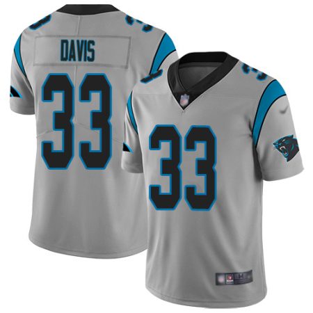 wholesale Panthers #33 Tae Davis Silver Youth Stitched NFL Limited Inverted Legend Jersey