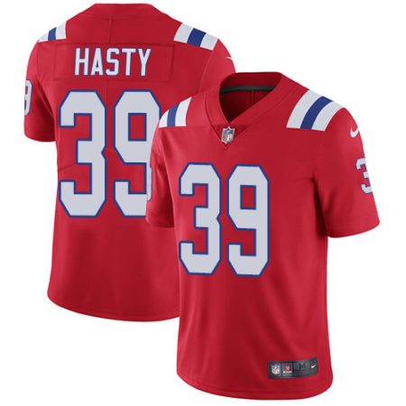 Patriots #39 JaMycal Hasty Red Alternate Youth Stitched NFL Vapor Untouchable Limited Jersey