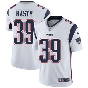 wholesale Patriots #39 JaMycal Hasty White Men's Stitched NFL Vapor Untouchable Limited Jersey