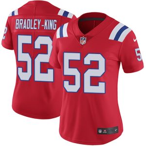 patriots #52 will bradley-king red alternate women's stitched nfl vapor untouchable limited cheap jersey