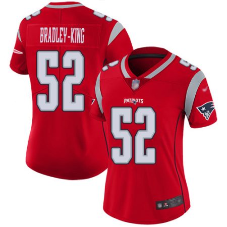 Patriots #52 Will Bradley-King Red Women's Stitched NFL Limited Inverted Legend Jersey