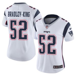 cheap Patriots #52 Will Bradley-King White Women's Stitched NFL Vapor Untouchable Limited Jersey
