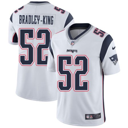 Patriots #52 Will Bradley-King White Youth Stitched NFL Vapor Untouchable Limited Jersey