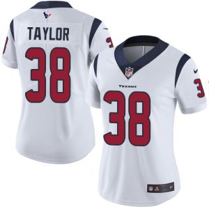 cheap Texans #38 J.J. Taylor White Women's Stitched NFL Vapor Untouchable Limited Jersey